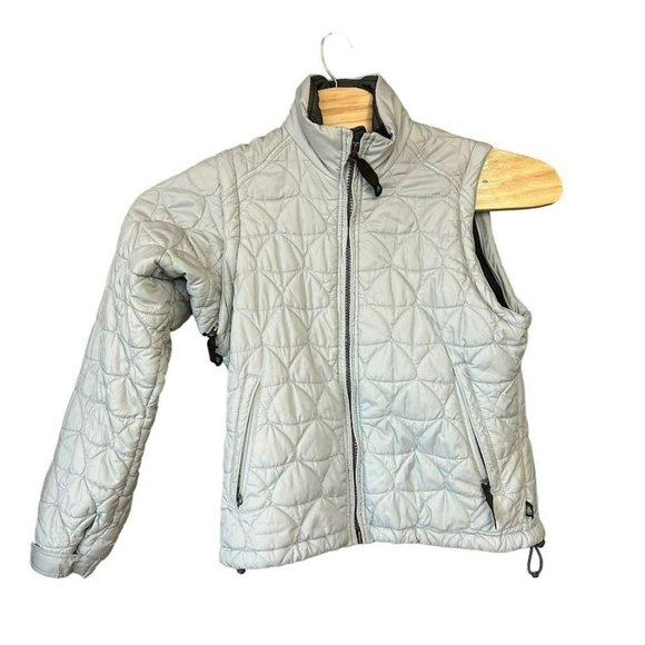 Nike ACG 3 Outer Layer Light‎ Blue Convertible Insulated Vest Coat Womens S - Picture 1 of 8